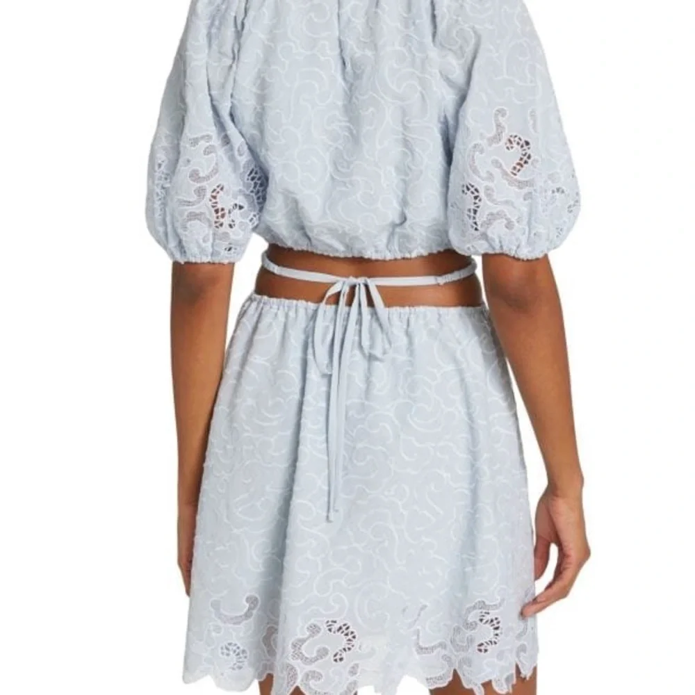 Jonathan Simkhai Anaise Mini Dress in Breeze Size 10